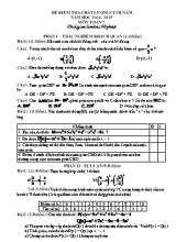 Đề kiểm tra chất lượng cuối năm môn Toán Khối 7 - Năm học 2014-2015